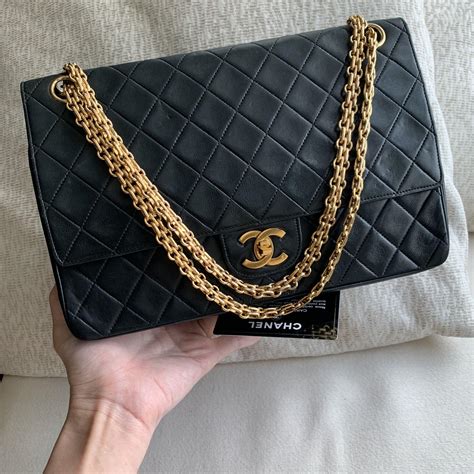 sac chanel flap blag|chanel reissue bag.